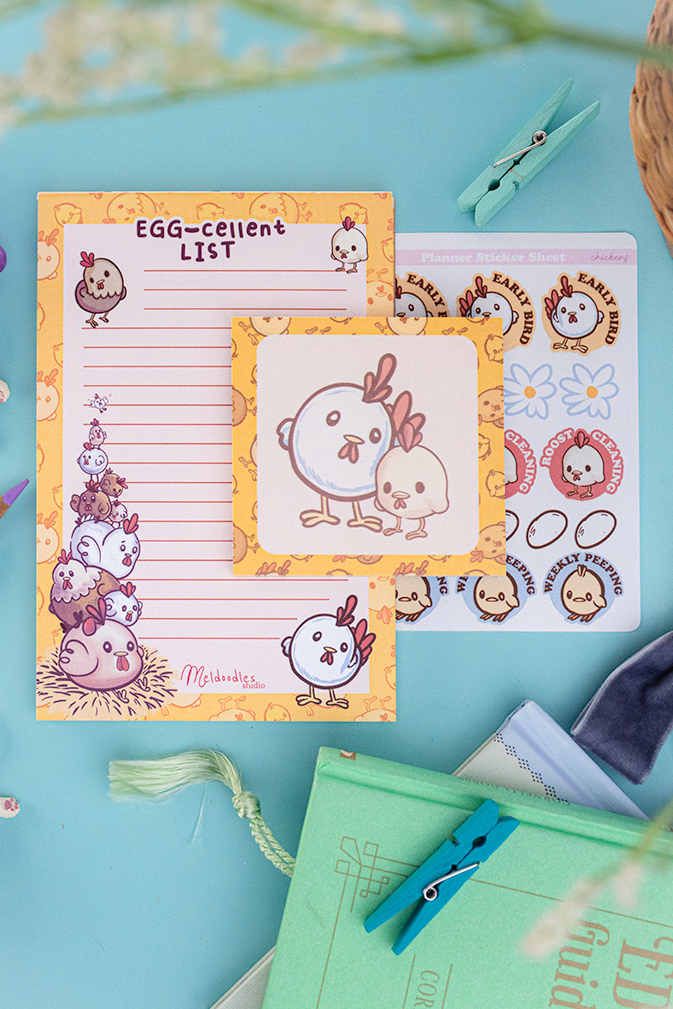 Chicken Small Stationery Gift Set