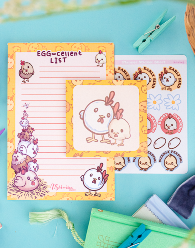 Chicken Small Stationery Gift Set