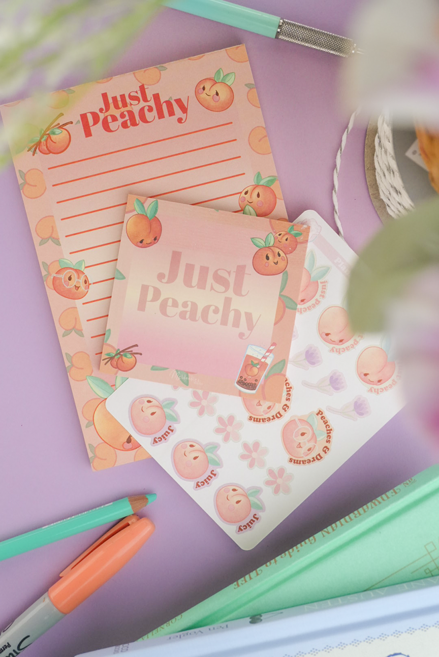 Just Peachy Small Stationery Gift Set
