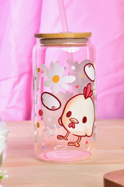 Chicken Glass Tumbler