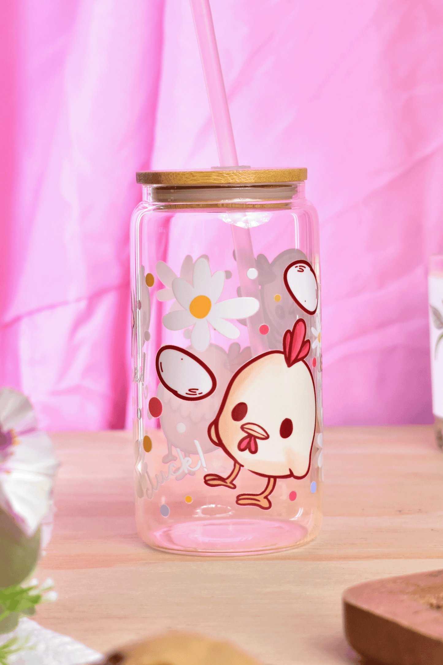 Chicken Glass Tumbler