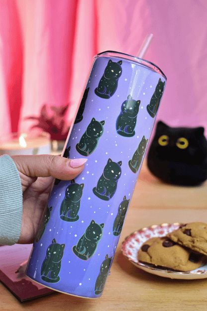 Cosmic Kitty Skinny Tumbler