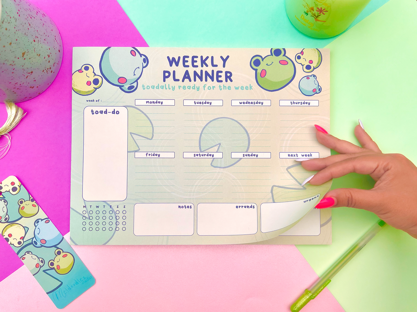 Froggy Weekly Planner by Meldoodles