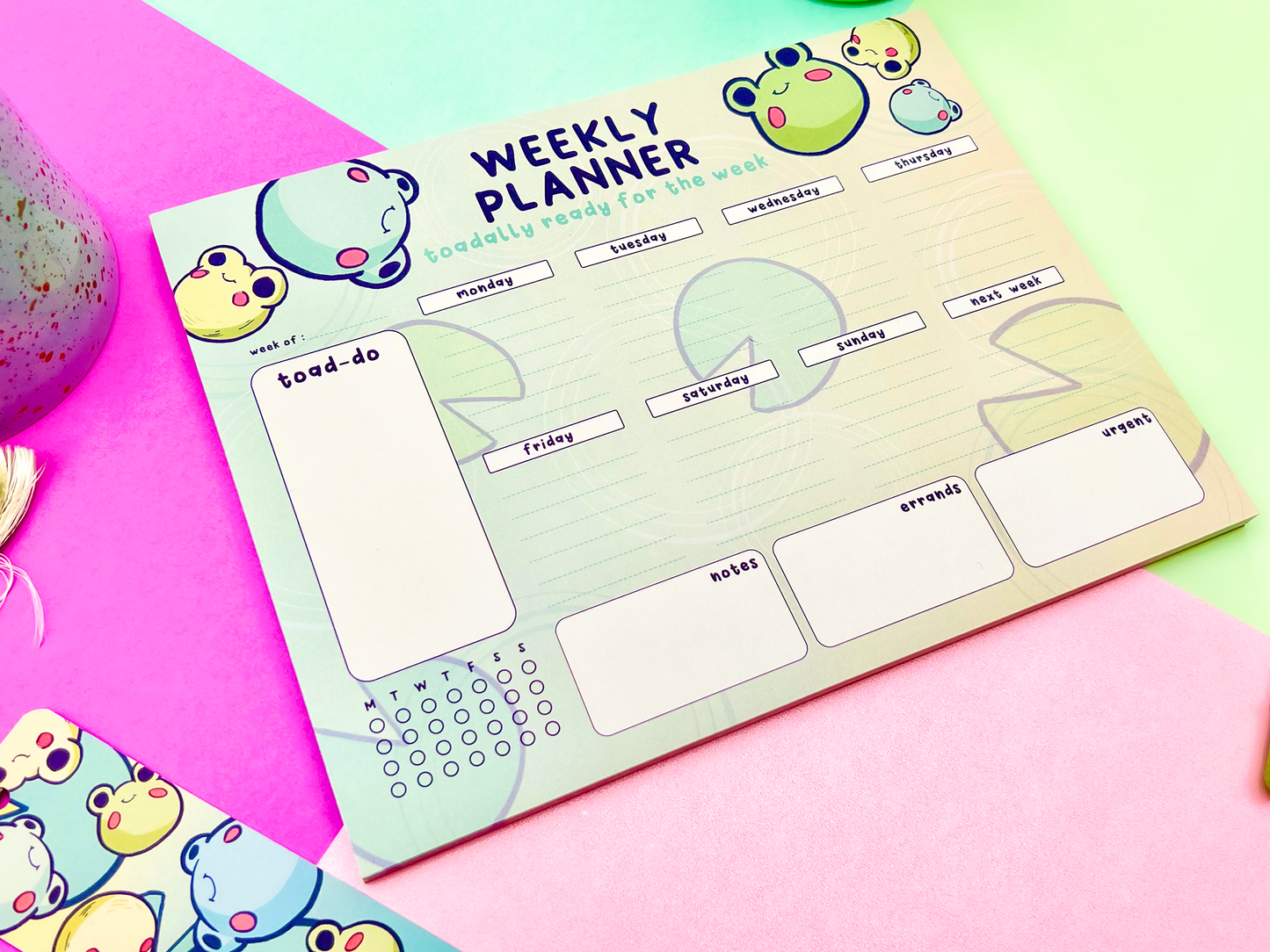 Froggy Weekly Planner by Meldoodles