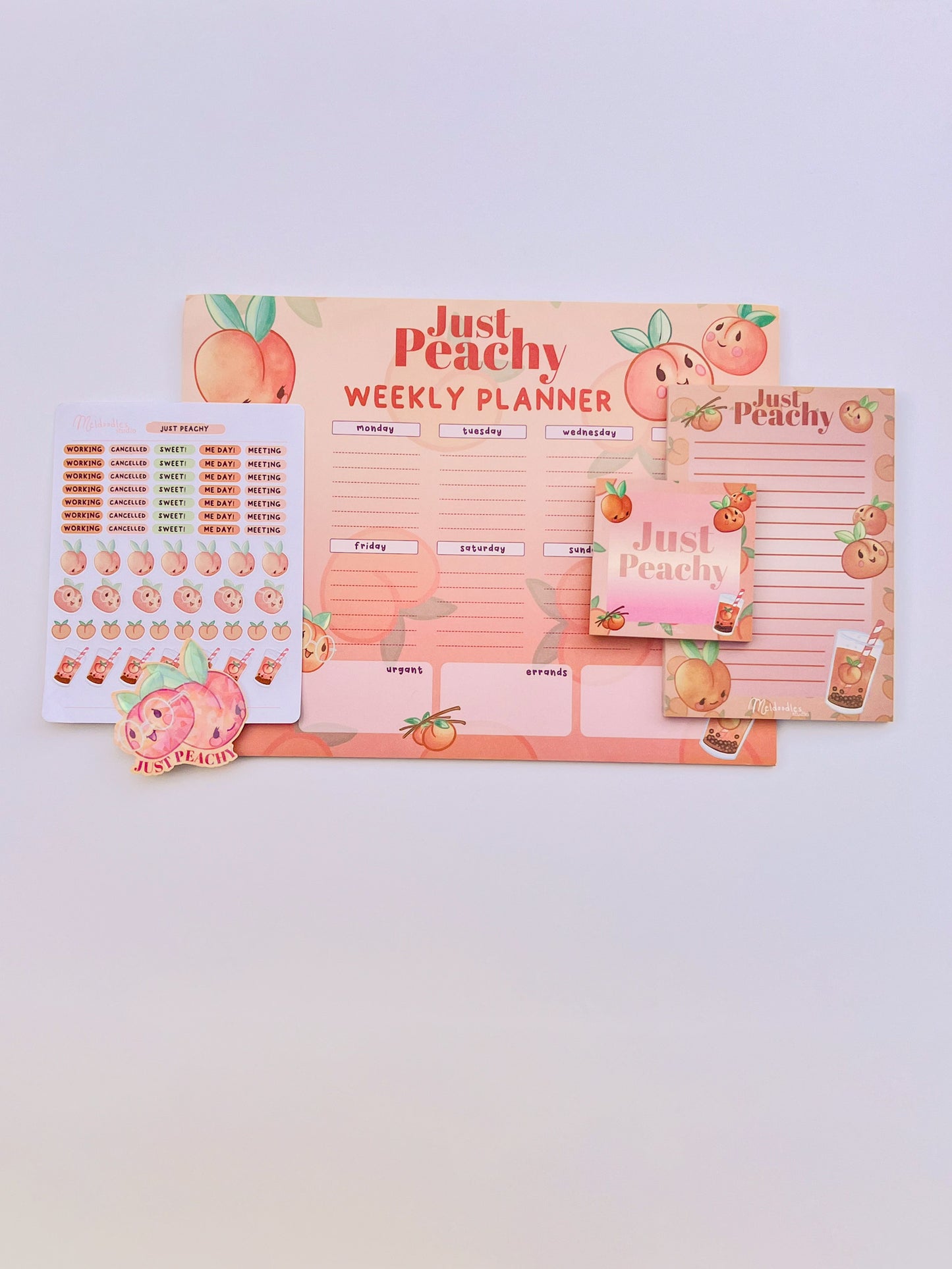 Just Peachy Large Stationery Gift Set By Meldoodles