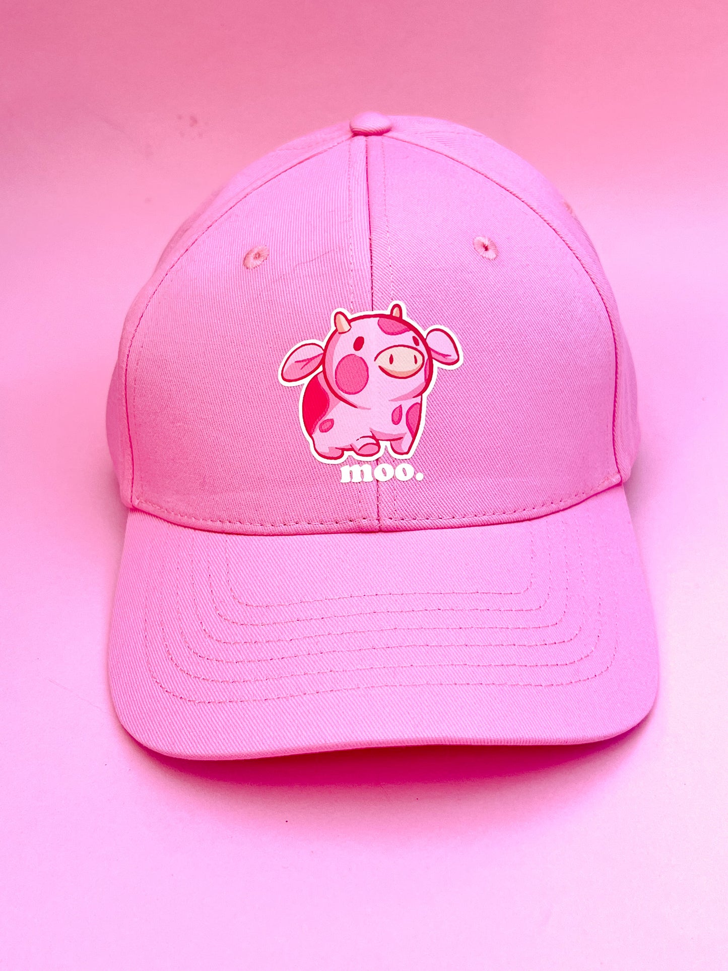 Strawberry Cow Dad Caps