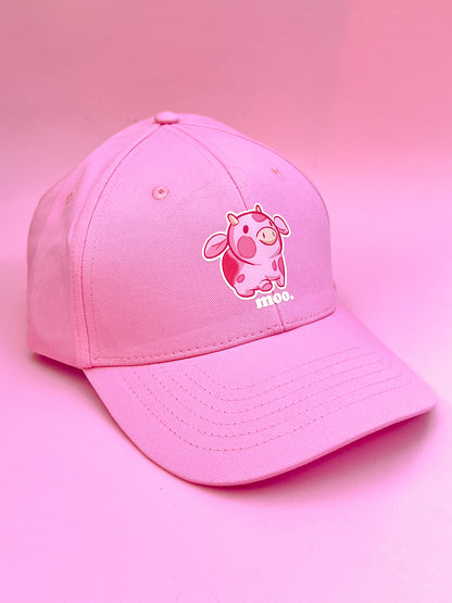 Strawberry Cow Dad Caps