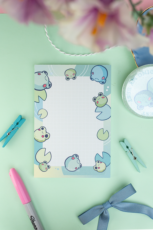 Froggy Notepad By Meldoodles