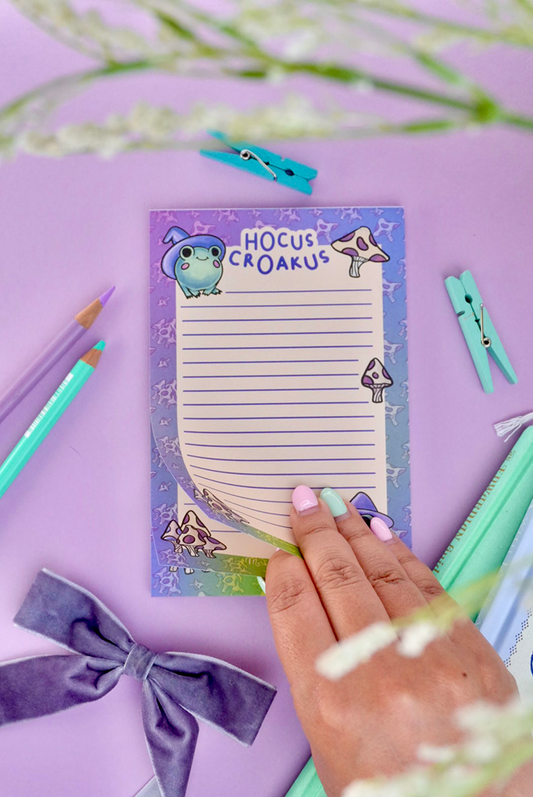 Hocus Croakus Notepad By Meldoodles