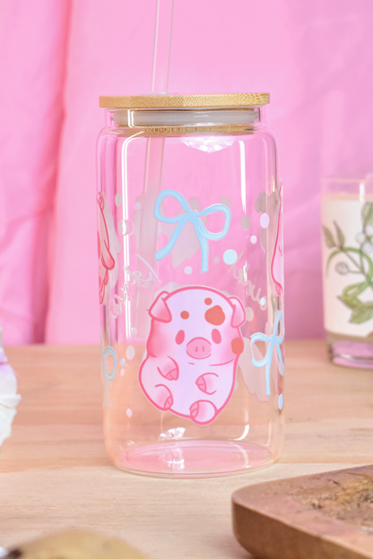 Piggies Glass Tumbler