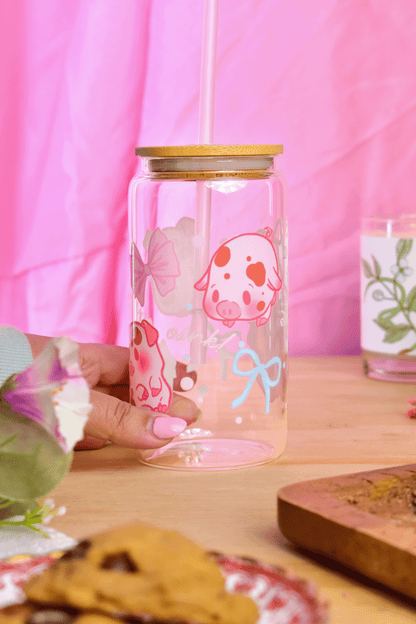 Piggies Glass Tumbler