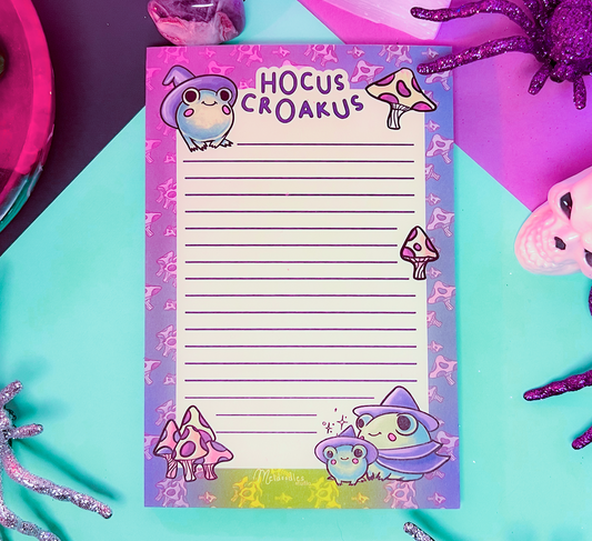 Hocus Croakus Notepad By Meldoodles